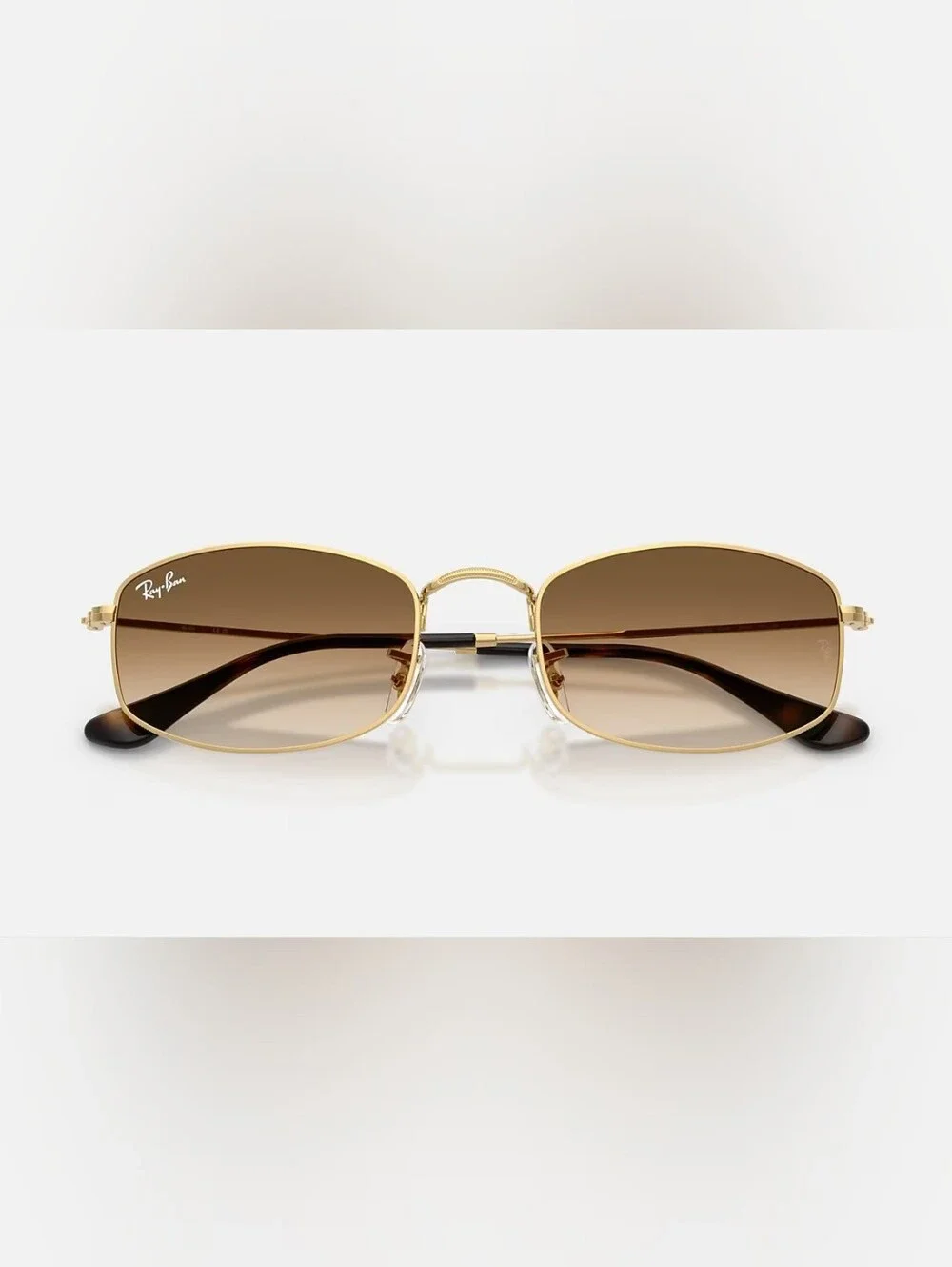 Ray-Ban RB3832 Gold Frame Brown Lenses Sunglasses